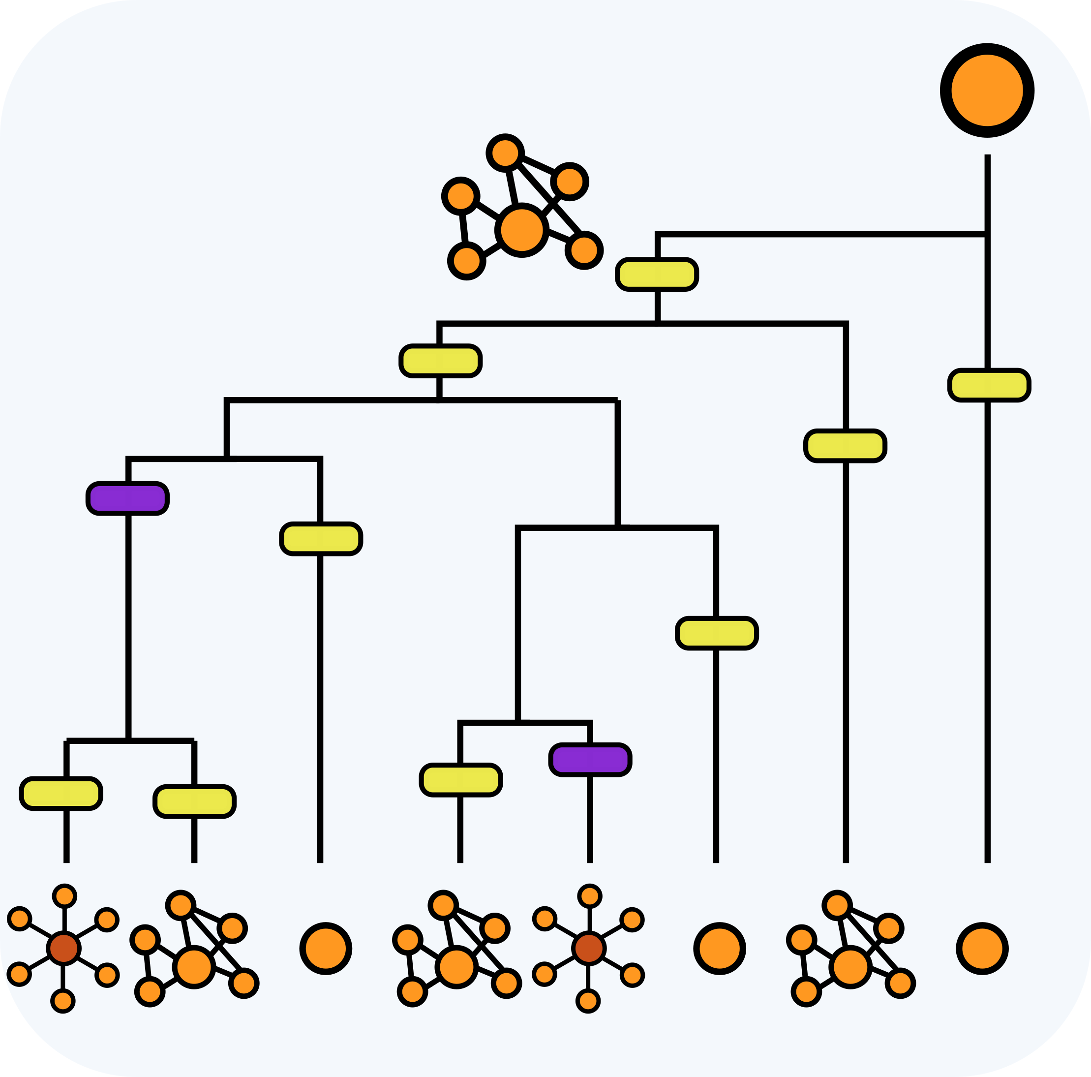 Conceptual tree connecting termite behavior, nest construction, social evolution, and biodiversity research